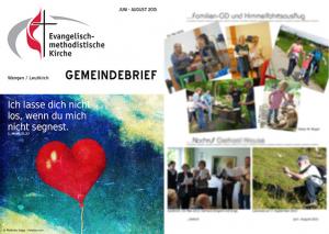 Gemeindebrief Juni - August 2015