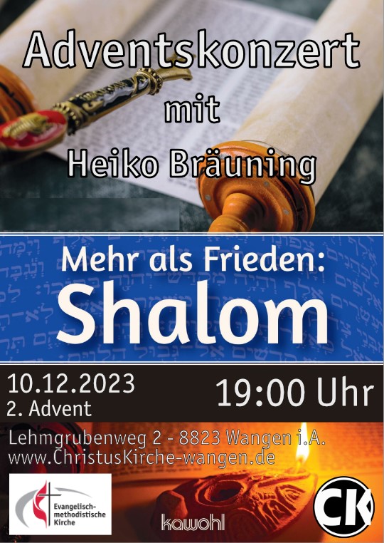 Adventskonzert mit Heiko Bräuning - 10.12.23, 19:00 Uhr, Christuskirche Lehmgrubenweg 2
